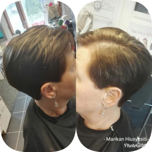 Hiustenleikkaus.